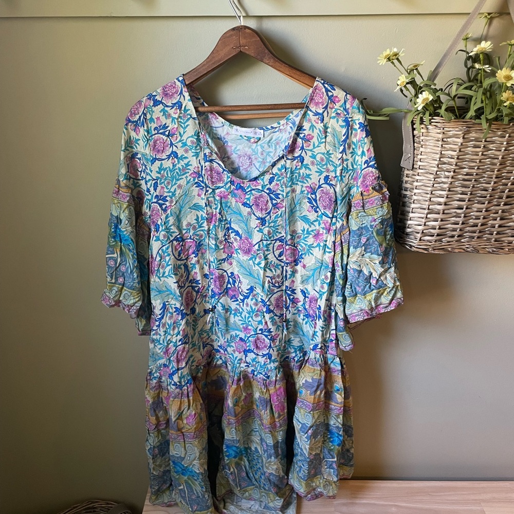 Amazon~ Floral oversized mini dress. Perfect condition!